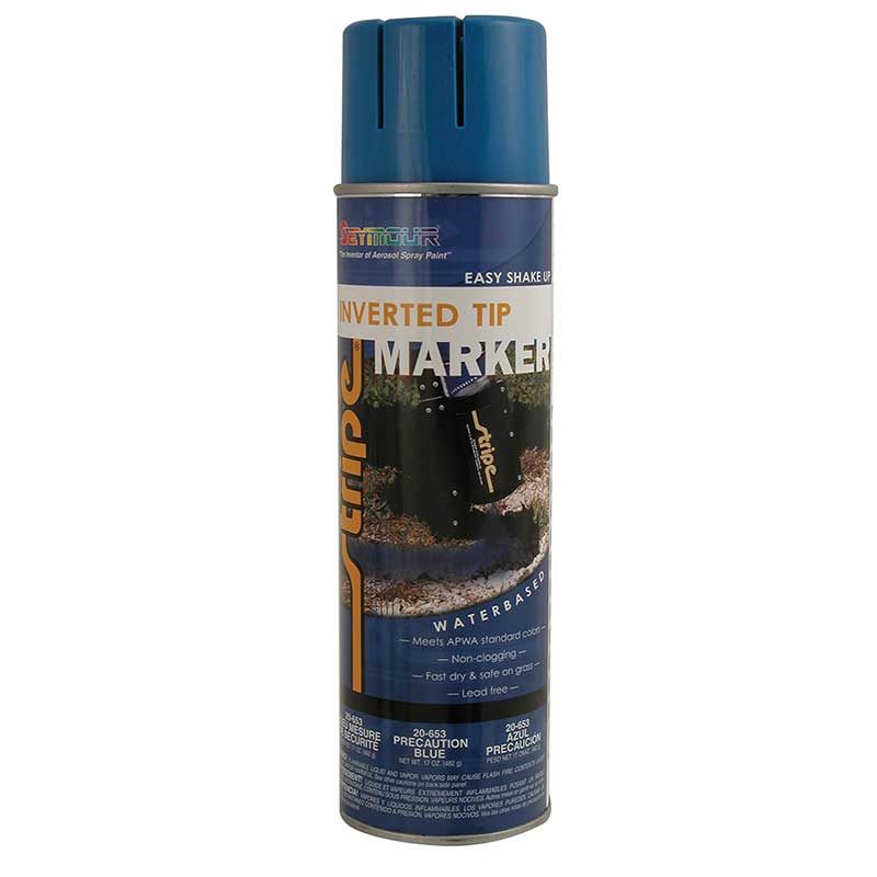 thumbnail image 2 of Case Of 12 Seymour 20-644 White Field Upside Down Spray Paint – 18oz Cans, Water-Based 2 of 4