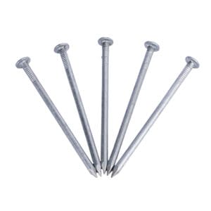 Front view of five 3/16" x 4" Mag Hubs.