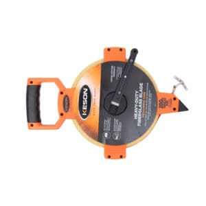 Top view of Regular Speed Keson Fiberglass Tape - 200 feet in length.