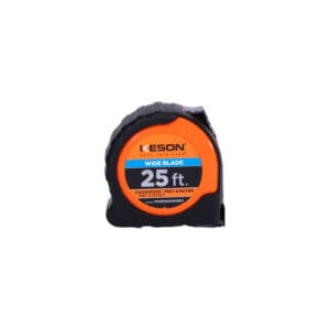 Front view of a Keson Wide Blade Power Tape Measuring Tape - 25' in length.