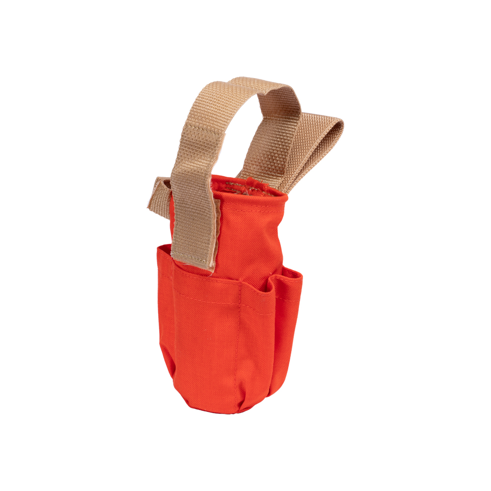 Seco Paint Can Holder with pockets (8098-10-ORG) in Glo Orange.