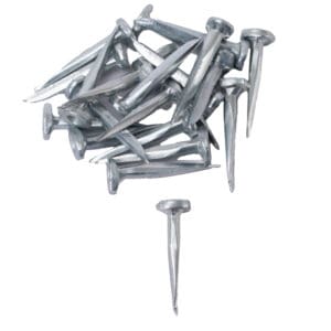 Group of #14 steel cup Stake Tacks by Chrisnik.