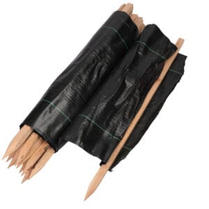 MMD Commercial Grade Silt Fence with black fabric.