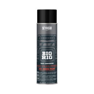 A can of Seymour Big Rig Professional Coatings Rust Converter.