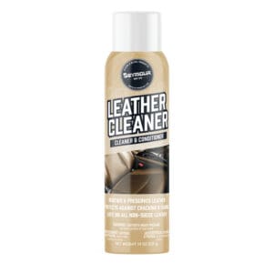 Front view of a can of Seymour Leather Cleaner & Conditioner.