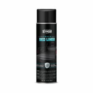 Front view of a can of Seymour Professional Truck Bed Coating Liner Aerosol Spray.