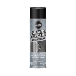 A can of Seymour Stainless Steel Cleaner And Polish Spray.