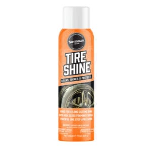 A can of Seymour Tire Shine Cleaner And Polish.