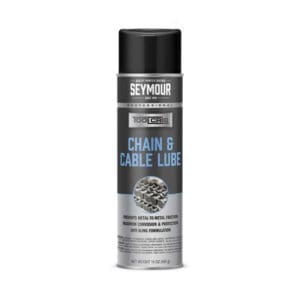 A can of Seymour Tool Crib Chain and Cable Lube.