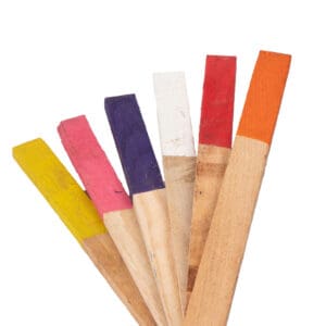 Six pieces of MMD Pollnow Painted Lath in Multi Color.