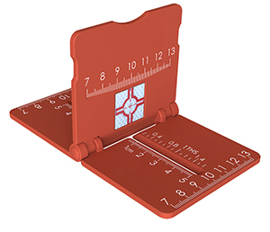 Stake Out Aid With Target Refectors & Ruling Lines Foldable