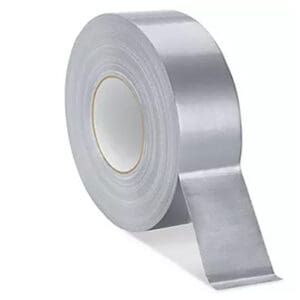 Angled view of a roll of Heavy Duty Duct Tape, with a thickness of 14.5 mm.