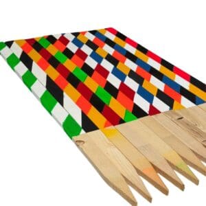 Carlos Two Color Painted Lath Striped Pattern