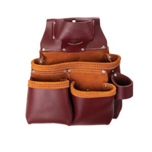 David White Sitegear 3 Pouch Pro Leather Tool Bag Tape Holder 51 15018 Db