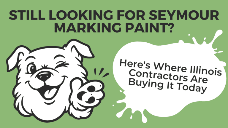 Illinois contractor using Seymour marking paint, now labeled Aervoe, for utility and construction marking