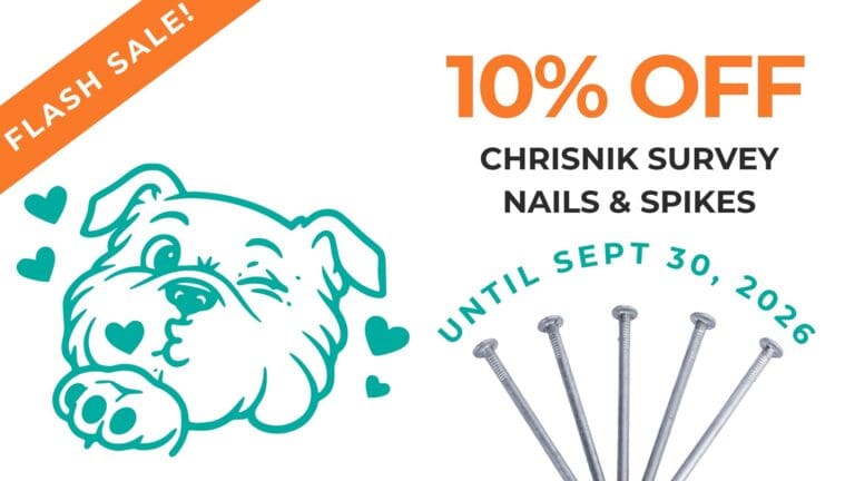 ChrisNik survey nails, Mag Hubs, and Mag Spikes on sale at MMD.