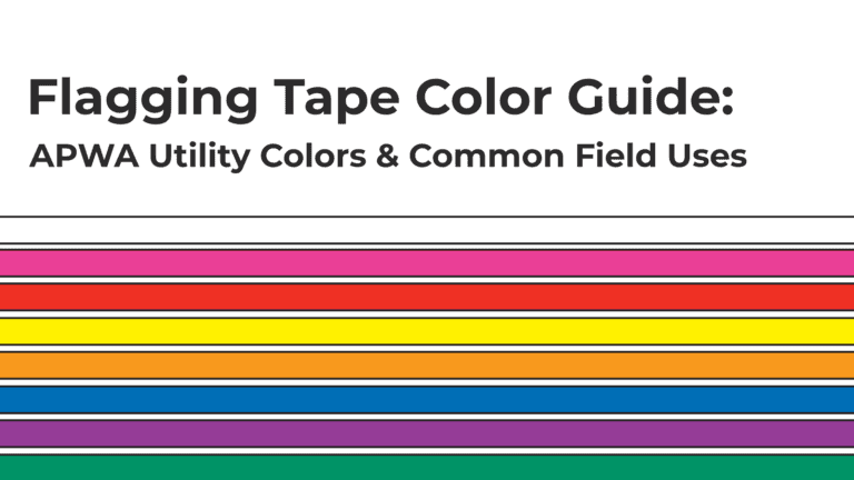 Flagging Tape Color Guide: APWA Utility Colors and Common Field Uses
