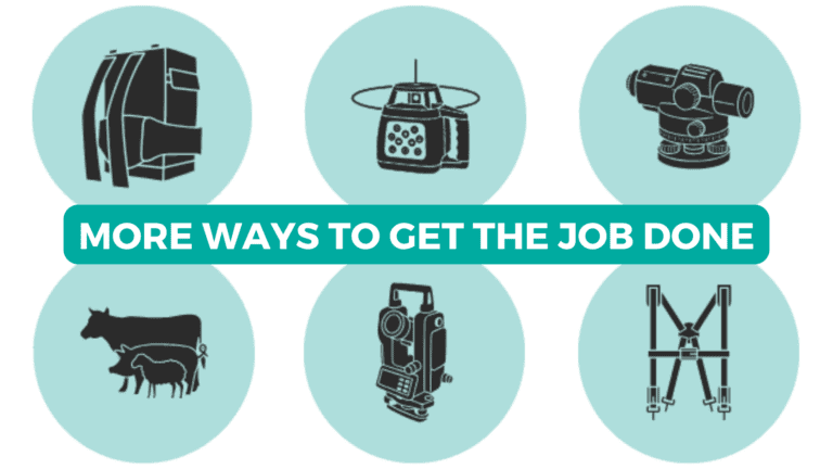 Surveying equipment and field supplies available from MMD, including lasers, levels, theodolites, workwear, bags, and pouches.